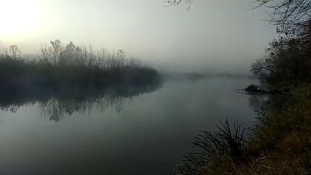 Северский Донец, осень, утро. смотреть онлайн