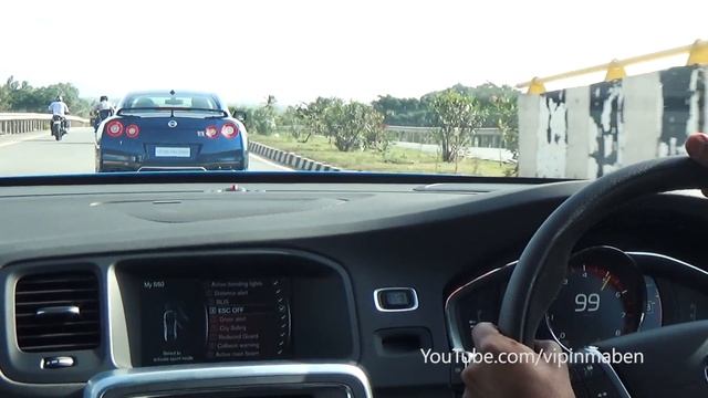 CHASING 2017 Nissan GT-R In A 380hp Volvo S60 Polestar!