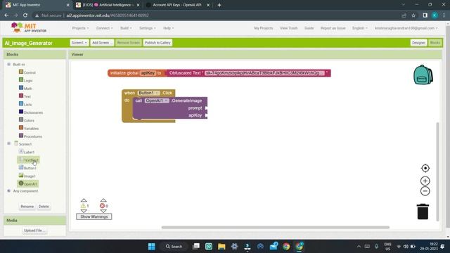 Create AI Image Generator App with OpenAI's API in MIT App Inventor || DALL-E Image Generator AI Ap смотреть онлайн