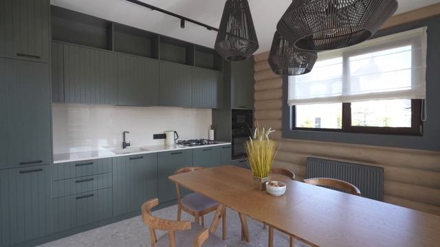 Деревянный дом с дизайнерской отделкой и панорамным остеклением в коттеджном поселке Глаголево-парк смотреть онлайн