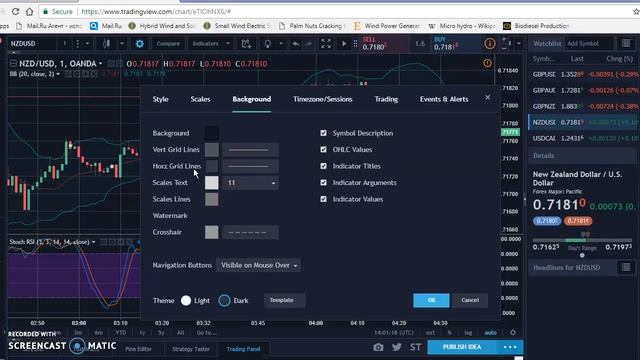How to remove Vertical and Horizontal Grid lines on your trading view chart смотреть онлайн