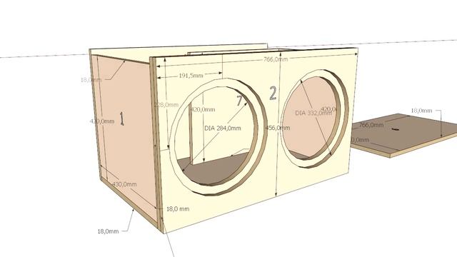 Расчет короба для 2 Ground Zero GZRW12D4 смотреть онлайн