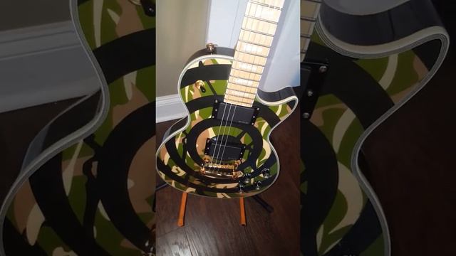 2006 Epiphone Zakk Wylde Les Paul Custom Camo смотреть онлайн