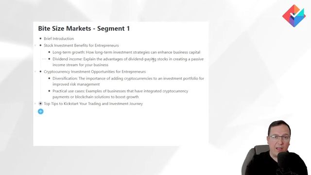 Bite Size Markets - Segment 1 - Brief Introduction to Stocks & Crypto for Entrepreneurs смотреть онлайн