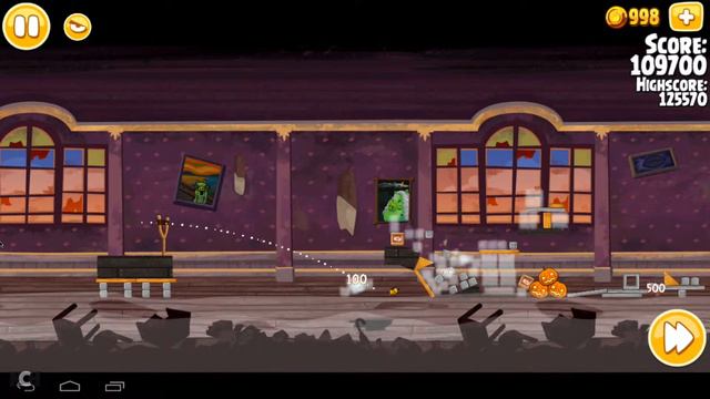 Angry Birds Seasons Haunted Hogs Level 1-5 136000 смотреть онлайн