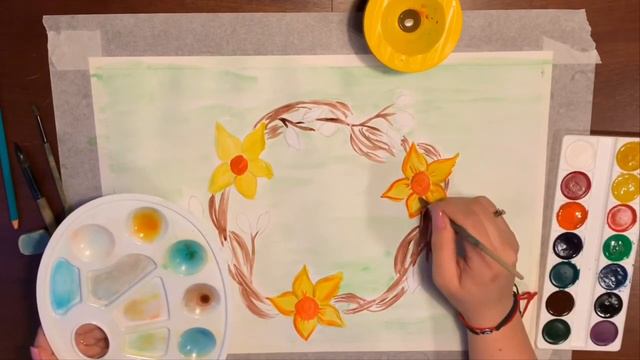 Урок Изо Пасхальный венок смотреть онлайн