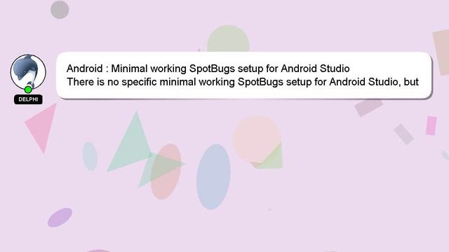 Android : Minimal working SpotBugs setup for Android Studio смотреть онлайн