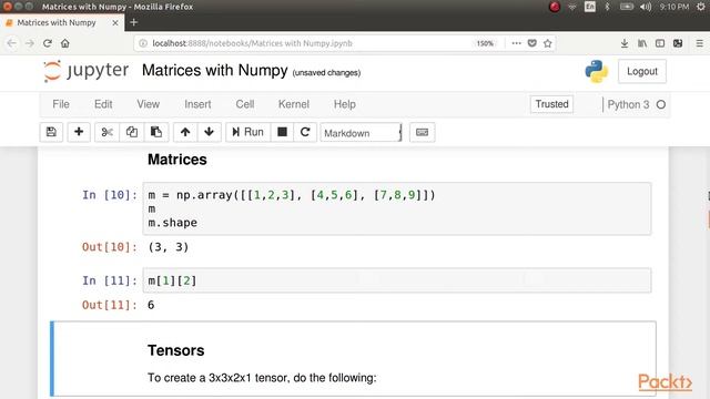 Introduction to Deep Learning with Caffe2 : Learn about Matrices Using Python – NumPy | packtpub.co смотреть онлайн