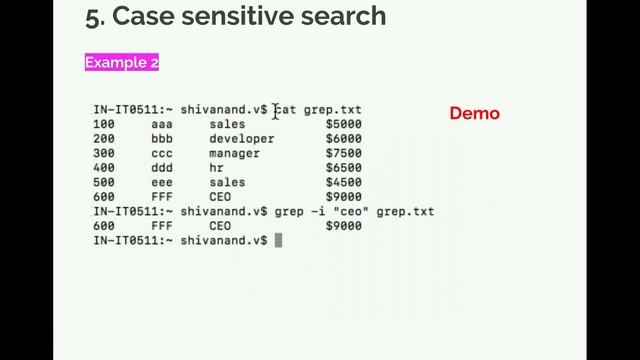LINUX Grep Command And Examples | LINUX Interview Q & A | UNIX Interview Q & A For ETL Testing