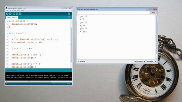 Arduino: Reading Number Input from the Serial Monitor смотреть онлайн