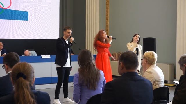 Мария Чебуркова - Гимн Спорту (Вокальный Кавер) Конференция РГСУ смотреть онлайн