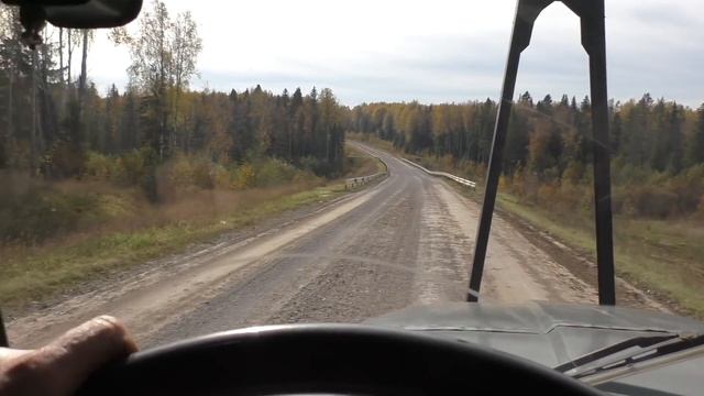 На Урале лесовозе из Красновишерска в Кудымкар за старым дедовским домом ч.1. смотреть онлайн