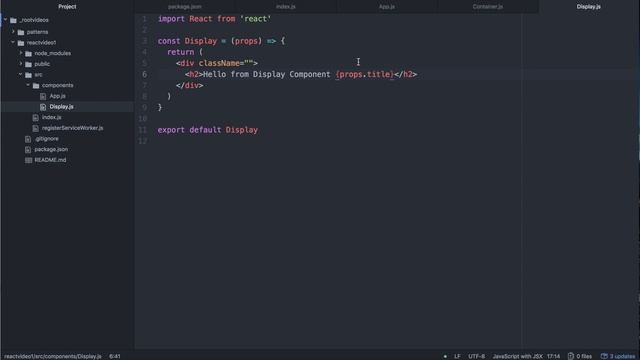 Basic React Starter Tutorial in es6 - 4 Setting State and Passing Props смотреть онлайн