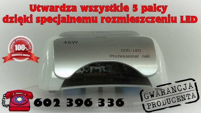 Profesionalna lampa LED CCFL UV do paznokci 48W - 36W LED + 12W CCFL смотреть онлайн