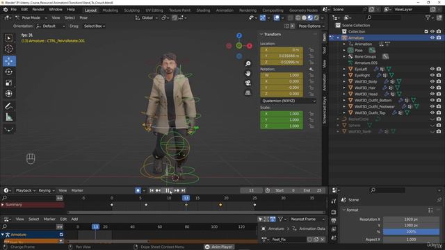 1. Creating the transition animation from stand to crouched смотреть онлайн