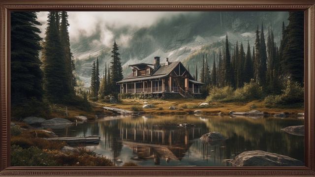 Framed TV Wallpaper 4K / 1 Hours / TV Wallpaper Art / Tv Art / TV Tablo TV Çerçeve / Screensaver смотреть онлайн