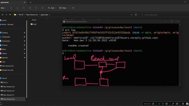 Git Pull conflict | Git pull two different files added on remote and local repo. смотреть онлайн