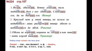 ГДЗ 4 класс, Русский язык, Упражнение. 224  Канакина В.П Горецкий В.Г Учебник, 2 часть