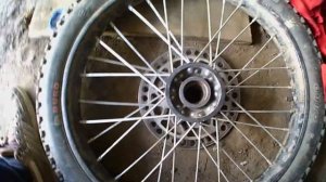 как поставить подшипники в колёса питбайка.IRBIS ttr 125