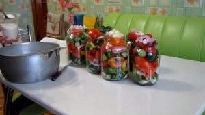 Заготовки на зиму рецепты.Овощной салат.Вкусные салаты из овощей.Салат «Лакомка» рецепт.