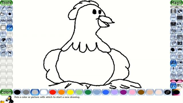 Tux Paint " How to select background scene" | Part 2 | By Upneet Kaur смотреть онлайн
