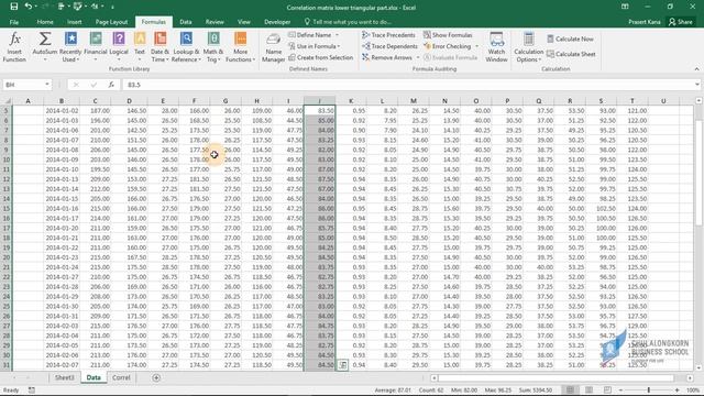 สอน Excel: เทคนิคการสร้างเมทริกซ์สหสัมพันธ์ (Correlation matrix) ที่แสดงเฉพาะ lower triangular par смотреть онлайн