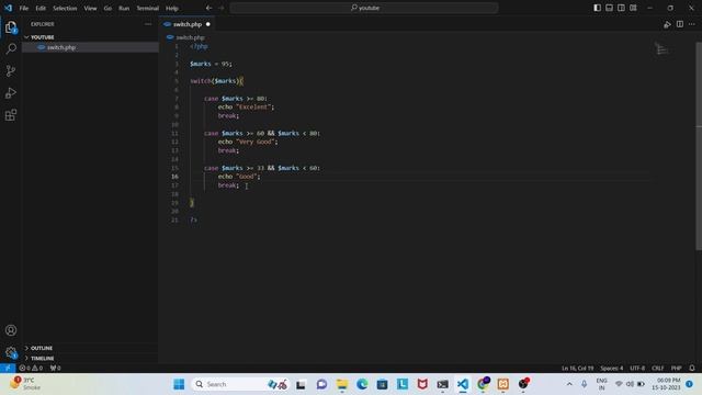 PHP Switch Statement || PHP Case Statement || Conditional Statement in PHP || PHP Tutorial in Hind смотреть онлайн