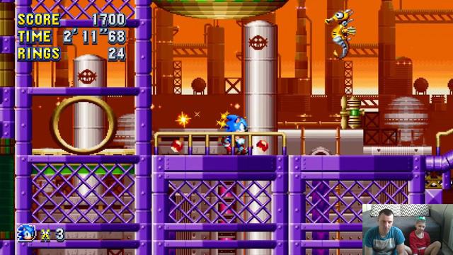 Играем в Sonic Mania акт 9 Oil Ocean. Прохождение игры на русском соник мания [#9] | PC смотреть онлайн