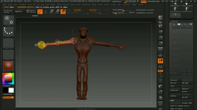 Zbrush 4R7 плагин transpose master смотреть онлайн