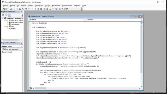 Cómo diseñar diplomas en Microsoft Power Point y crear una macros en Microsoft Excel смотреть онлайн