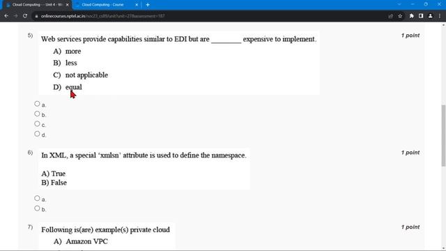 NPTEL Cloud Computing WEEK2 Quiz Assignment Solutions and Answer | Swayam July 2023 | IIT Kharagpur смотреть онлайн