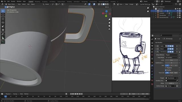 Blender Hard-Surface Modeling Fundamentals #b3d #tutorial
