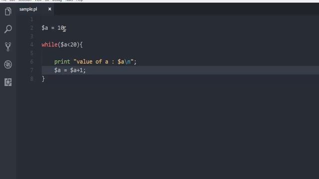 Perl Programming While Loop смотреть онлайн