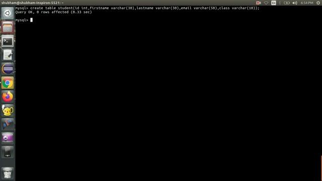 Create Table in MYSQL смотреть онлайн
