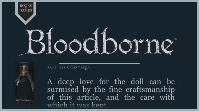 Bloodborne Lore - Doll Clothes смотреть онлайн