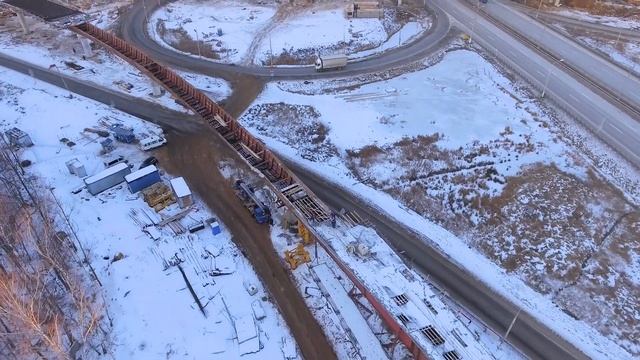 ЦКАД на пересечении с М4 ДОН Транспортная развязка №7 с высоты [aerial survey] 4K смотреть онлайн