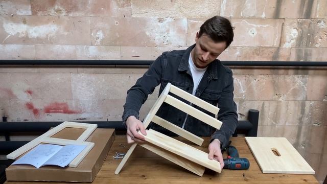 Табурет PROSTO HOME лесенка-стремянка из массива. Инструкция по сборке. смотреть онлайн