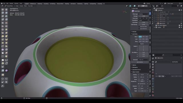 Blender | Subdiv and Cloth filter | краткий урок смотреть онлайн