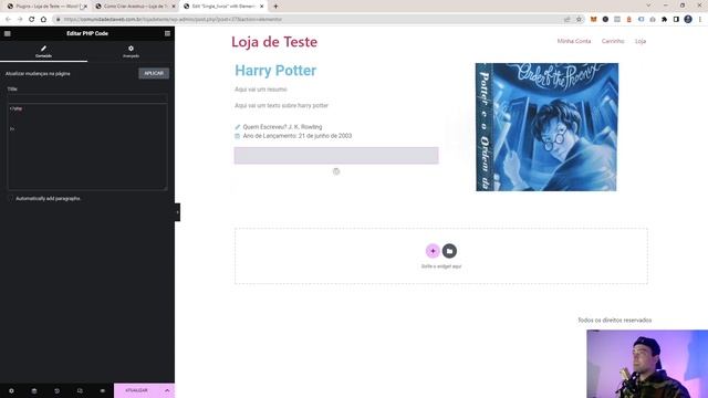 Personalização Avançada: Como Inserir Código PHP em Widgets do Elementor | Tutorial Passo a Passo смотреть онлайн