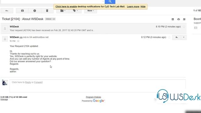 WSDesk – WordPress HelpDesk & Support Ticket Plugin - Email Piping смотреть онлайн