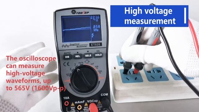 TOOLTOP ET826 Digital Multimeter Oscilloscope ACmV Small Signal Waveform Measurement смотреть онлайн