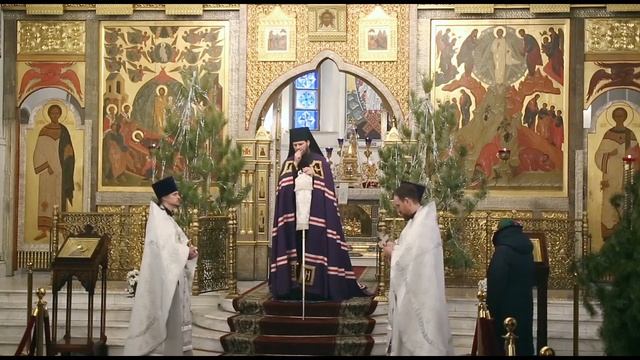 Слово архипастыря. Проповедь после Литургии в Рождественский сочельник смотреть онлайн
