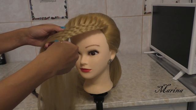 Прическа Ажурная Кокетка.Мастер класс. смотреть онлайн