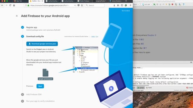 Flutter and Firebase... How to setup a Firebase project in Flutter. смотреть онлайн