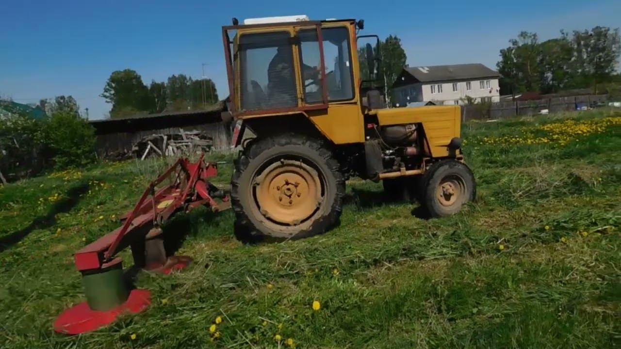 Открыли СЕЗОН 2021 Покоса.Косим траву. Косилка ВИРАКС 1.65 и ТРАКТОР Т-25 смотреть онлайн