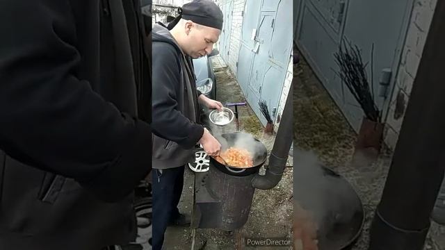 Огненное Жаркое по - гаражному в казане // жарено-тушёный вариант =)HD 720p смотреть онлайн