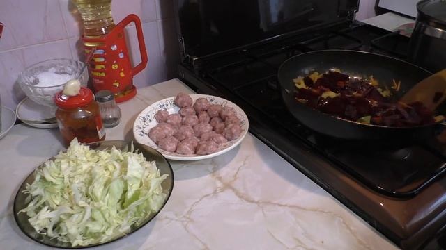 Борщ. Супер борщ с фрикадельками. смотреть онлайн