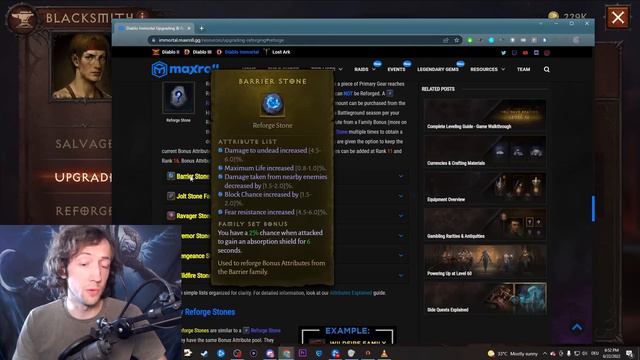How to unlock massive Bonus Stats with Reforge Stones - Diablo Immortal смотреть онлайн