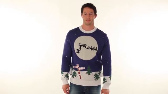 Мужской Свитер Новогодний от FunnySweaters RU смотреть онлайн