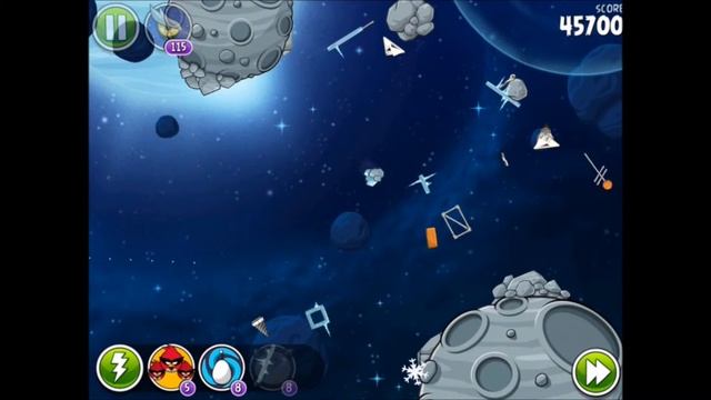 Angry Birds Space 8-3 Beak Impact 3 Star смотреть онлайн